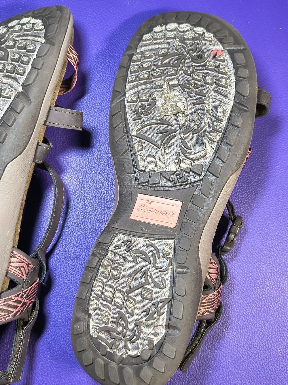 Skechers Reggae Slim Vacay Sandals Women’s 8 brown/pink